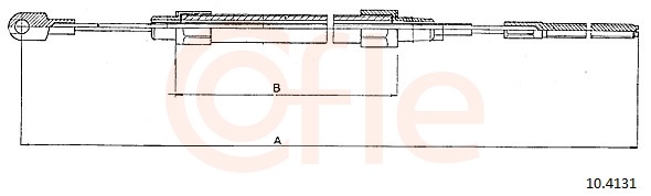 Cable Pull, parking brake (Back, left, Back, right)  Art. 92104131