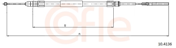 Cable Pull, parking brake (Back, right)  Art. 92104136