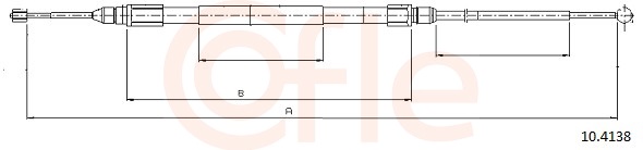 Cable Pull, parking brake (Back, Left, Right)  Art. 92104138