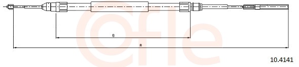 Cable Pull, parking brake (Back, left)  Art. 92104141