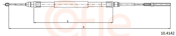 Cable Pull, parking brake (Back, right)  Art. 92104142