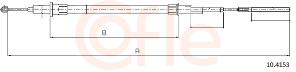 Cable Pull, parking brake (Back, right)  Art. 92104153