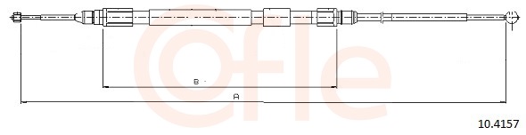 Cable Pull, parking brake (Back, right)  Art. 92104157