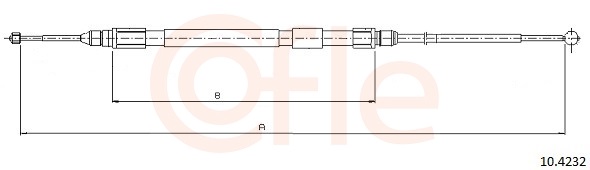 Cable Pull, parking brake (Left, Back, Right)  Art. 92104232