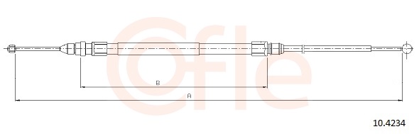 Cable Pull, parking brake (Left right)  Art. 92104234