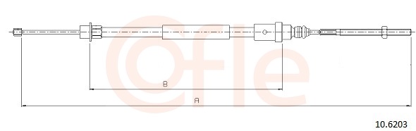 Cable Pull, parking brake (Back, left)  Art. 92106203