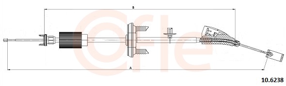 Cable Pull, parking brake (Disc brake)  Art. 92106238