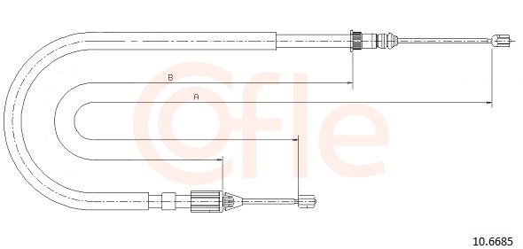 Cable Pull, parking brake (Back, right)  Art. 92106685