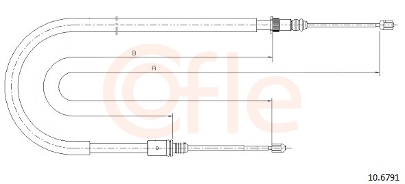 Cable Pull, parking brake (Back, left, Back, right)  Art. 92106791