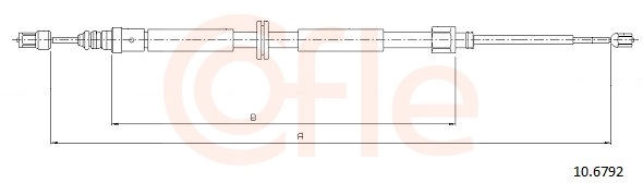 Cable Pull, parking brake (Back, Left, Right)  Art. 92106792