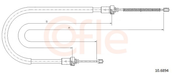 Cable Pull, parking brake (Left, Right, Back)  Art. 92106894