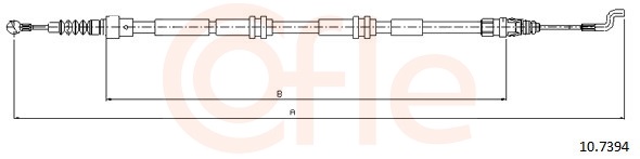 Cable Pull, parking brake (Left, Right, Back)  Art. 92107394