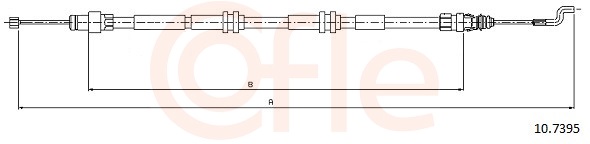 Cable Pull, parking brake (Right left)  Art. 92107395