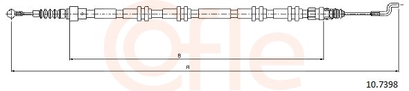 Cable Pull, parking brake (Back, Right, Left)  Art. 92107398