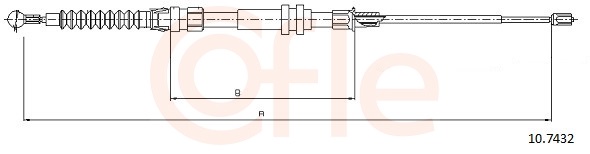 Cable Pull, parking brake (Double cloth)  Art. 92107432