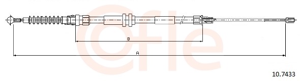 Cable Pull, parking brake (Right, Left, Back)  Art. 92107433