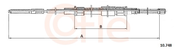 Cable Pull, parking brake (Back, right, Back, left)  Art. 9210748