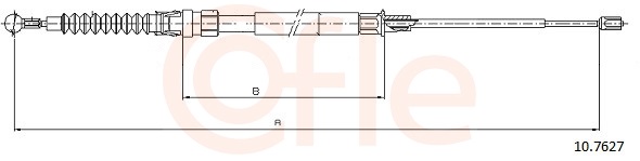 Cable Pull, parking brake (Left, Right, Back)  Art. 92107627