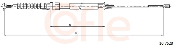 Cable Pull, parking brake (Back, Right, Left)  Art. 92107628