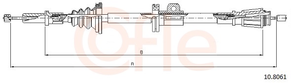 Cable Pull, parking brake (Back, left)  Art. 92108061