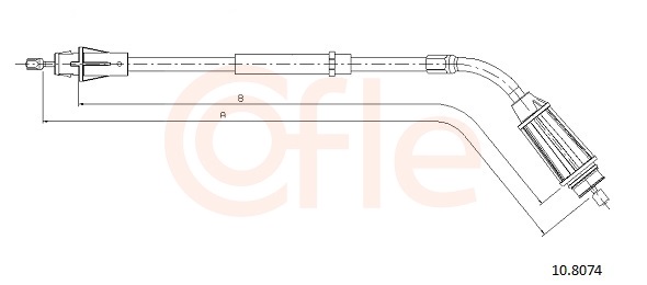 Cable Pull, parking brake (Disc brake)  Art. 92108074