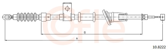 Cable Pull, parking brake (Back, right)  Art. 92108222