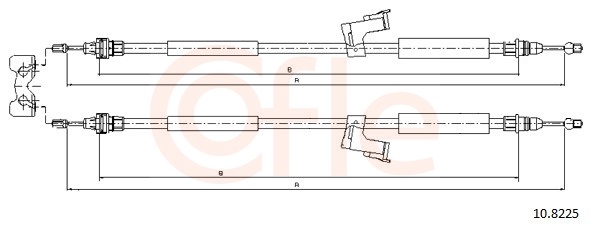 Cable Pull, parking brake (Right, Left, Back)  Art. 92108225