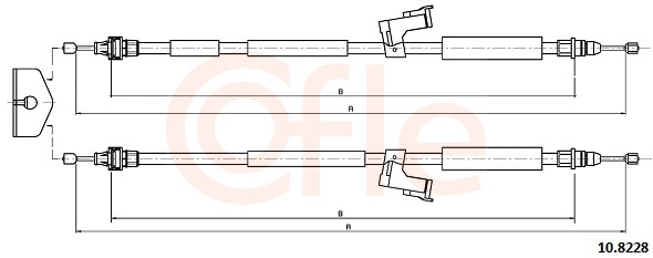 Cable Pull, parking brake (Disc brake)  Art. 92108228