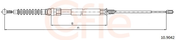 Cable Pull, parking brake (Back, Right, Left)  Art. 92109042