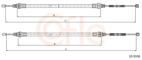 Cable Pull, parking brake (Right, Left, Back)  Art. 92109336