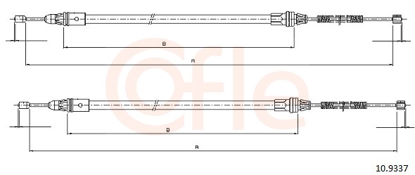 Cable Pull, parking brake (Right left)  Art. 92109337