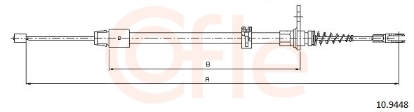 Cable Pull, parking brake (Left, Right, Back)  Art. 92109448