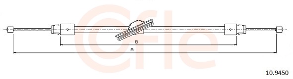 Cable Pull, parking brake (In front)  Art. 92109450