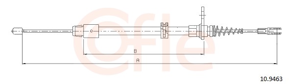 Cable Pull, parking brake (Back, Left, Right)  Art. 92109463