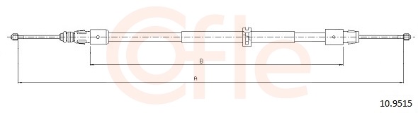 Cable Pull, parking brake (Back, Left, Right)  Art. 92109515