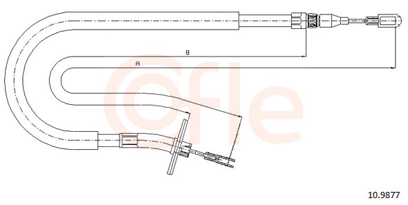 Cable Pull, parking brake (Back, left)  Art. 92109877