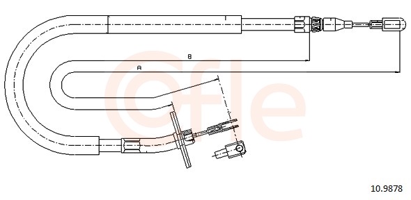 Cable Pull, parking brake (Back, right)  Art. 92109878