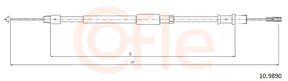 Cable Pull, parking brake (Back, Right, Left)  Art. 92109890