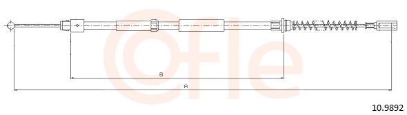 Cable Pull, parking brake (Back, Left, Right)  Art. 92109892