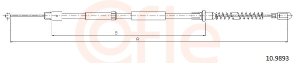 Cable Pull, parking brake (Double cloth)  Art. 92109893