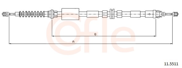 Cable Pull, parking brake (Right, Left, Back)  Art. 92115511