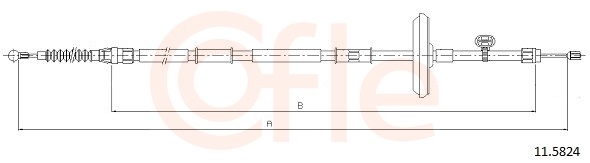 Cable Pull, parking brake (Back, Right, Left)  Art. 92115824