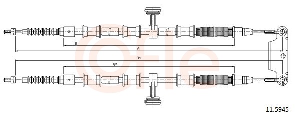 Cable Pull, parking brake (Double cloth)  Art. 92115945