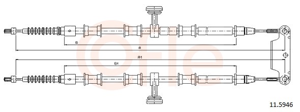 Cable Pull, parking brake (Double cloth)  Art. 92115946