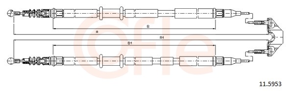 Cable Pull, parking brake (Double cloth)  Art. 92115953