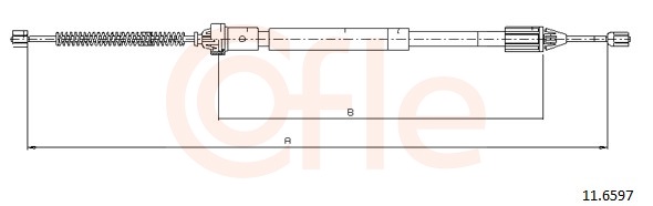 Cable Pull, parking brake (Back, left)  Art. 92116597