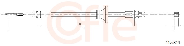 Cable Pull, parking brake (Disc brake)  Art. 92116814