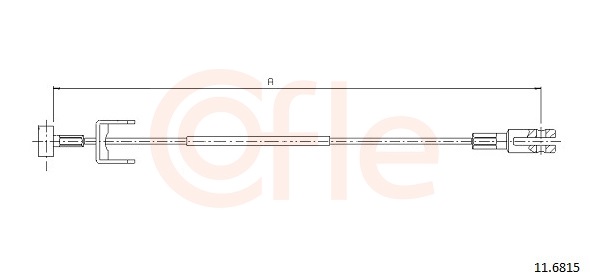 Cable Pull, parking brake (In the middle)  Art. 92116815