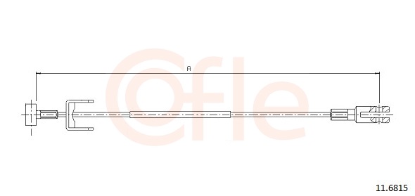 Cable Pull, parking brake (In the middle)  Art. 92116816