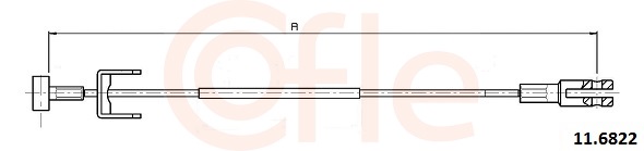 Cable Pull, parking brake (In the middle)  Art. 92116822